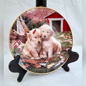 Royal Doulton Franklin Mint Limited Edition Don Scarlett Golden Retriever Plate